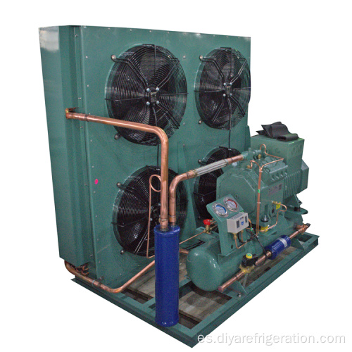 Unidad de condensación de aire de cuatro ventiladores semicerrada